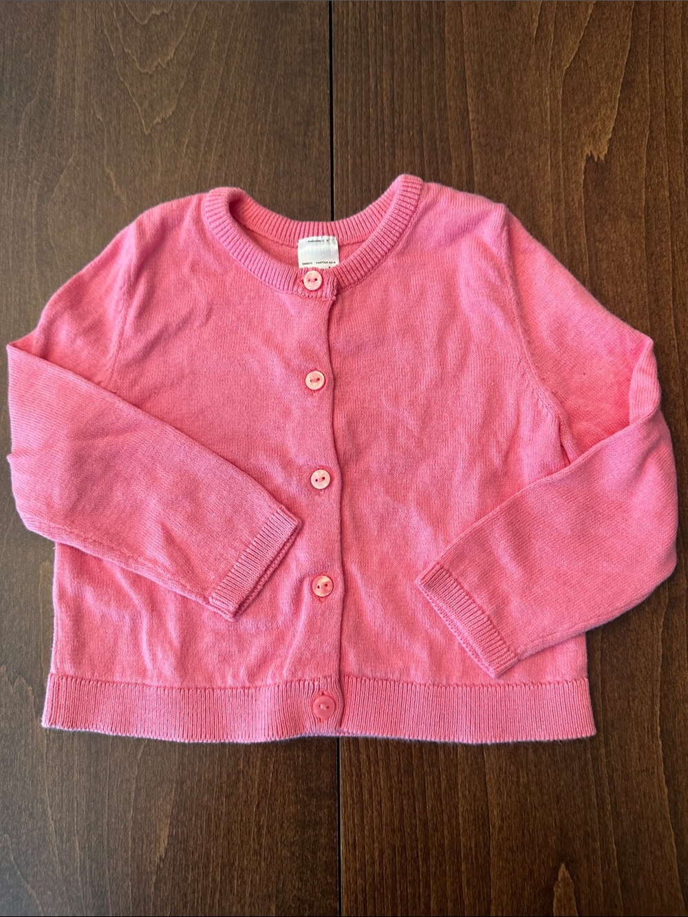 Carter's Pink Knit Button-Front Cardigan